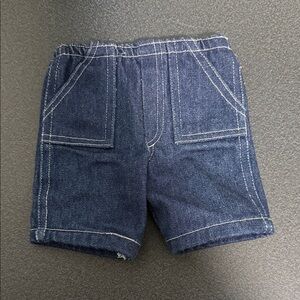 Dark Blue Denim Doll Shorts vintage
